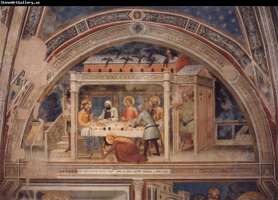 GIOVANNI DA MILANO Scenes out of life Christs  Christ in the house Simons, 2 Halfte 14 centuries.